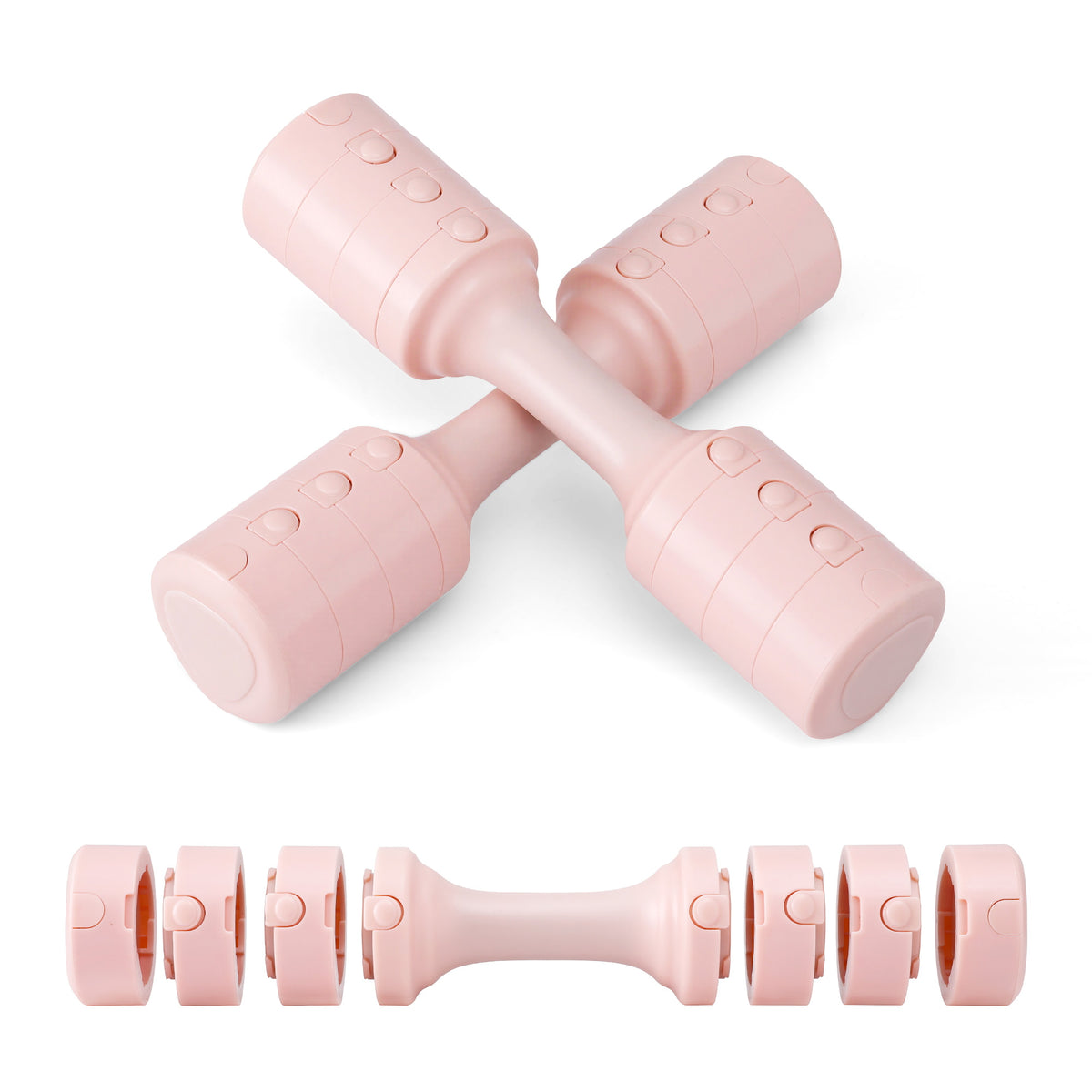 Everfit Adjustable Dumbbell Set 2x2.5kg 4-in-1 Home Gym Weights