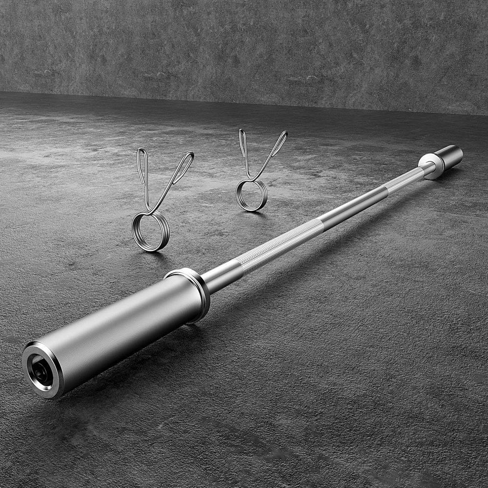 Everfit 1.2m Olympic Barbell Bar Silver Fitness Training