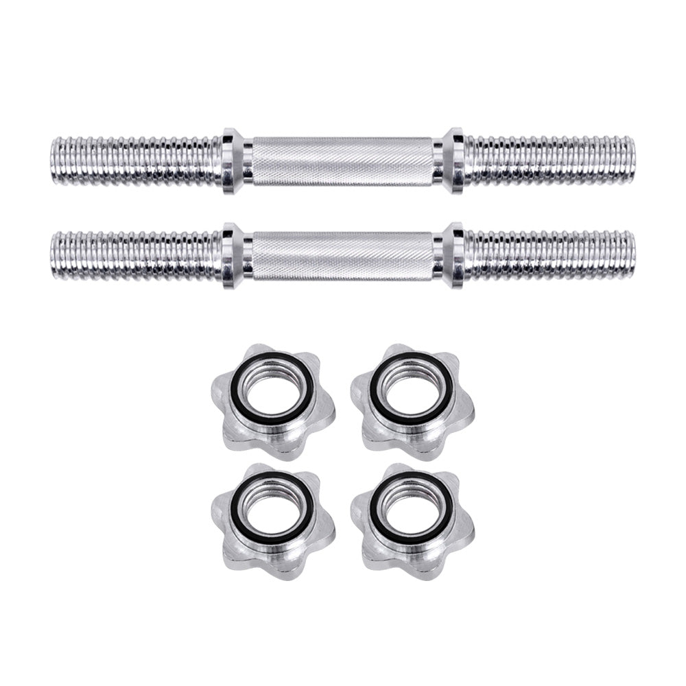 Everfit 45cm Dumbbell Bar 150kg Capacity Silver