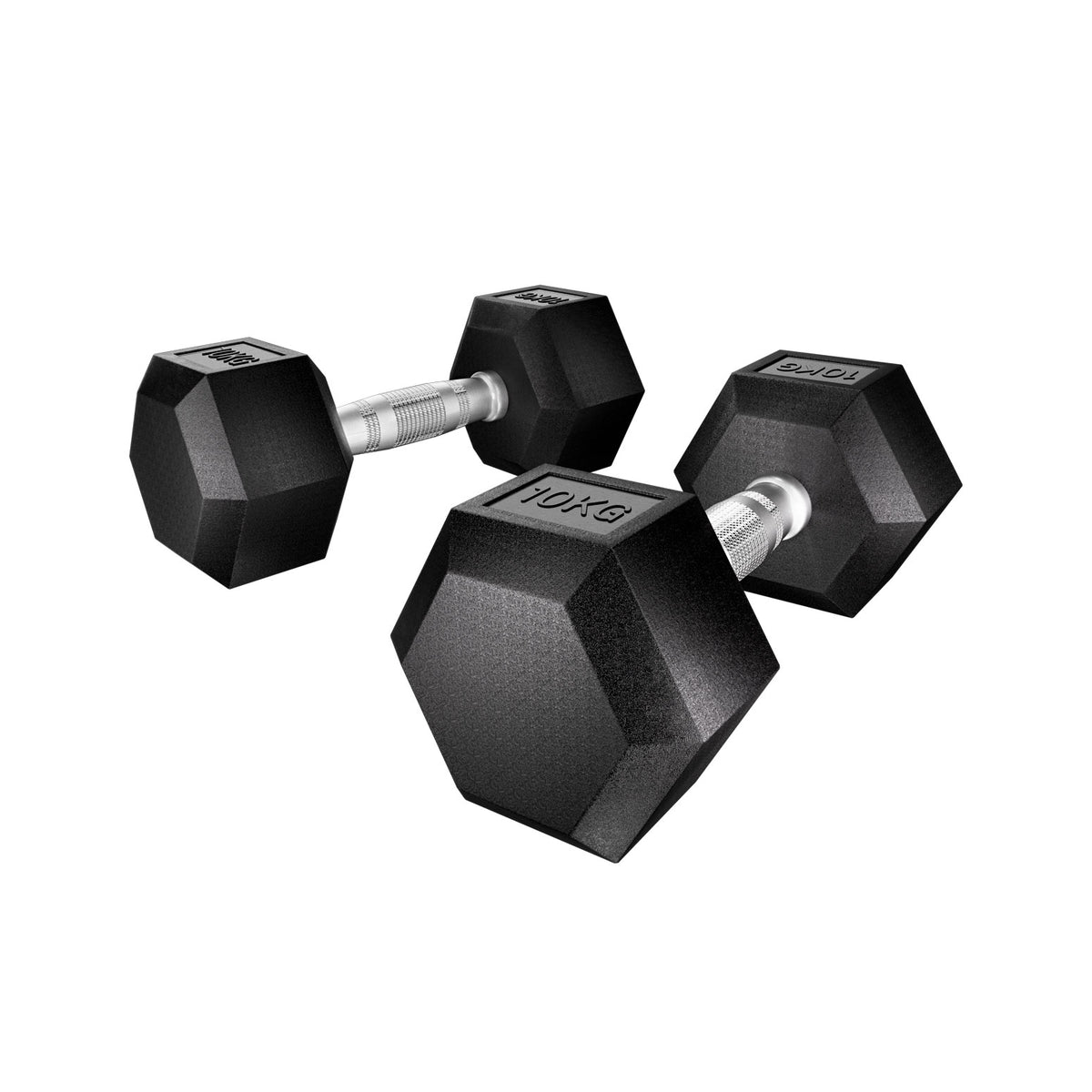 Everfit Hex Dumbbells Set 20kg 2x10kg Gym Weights Pair