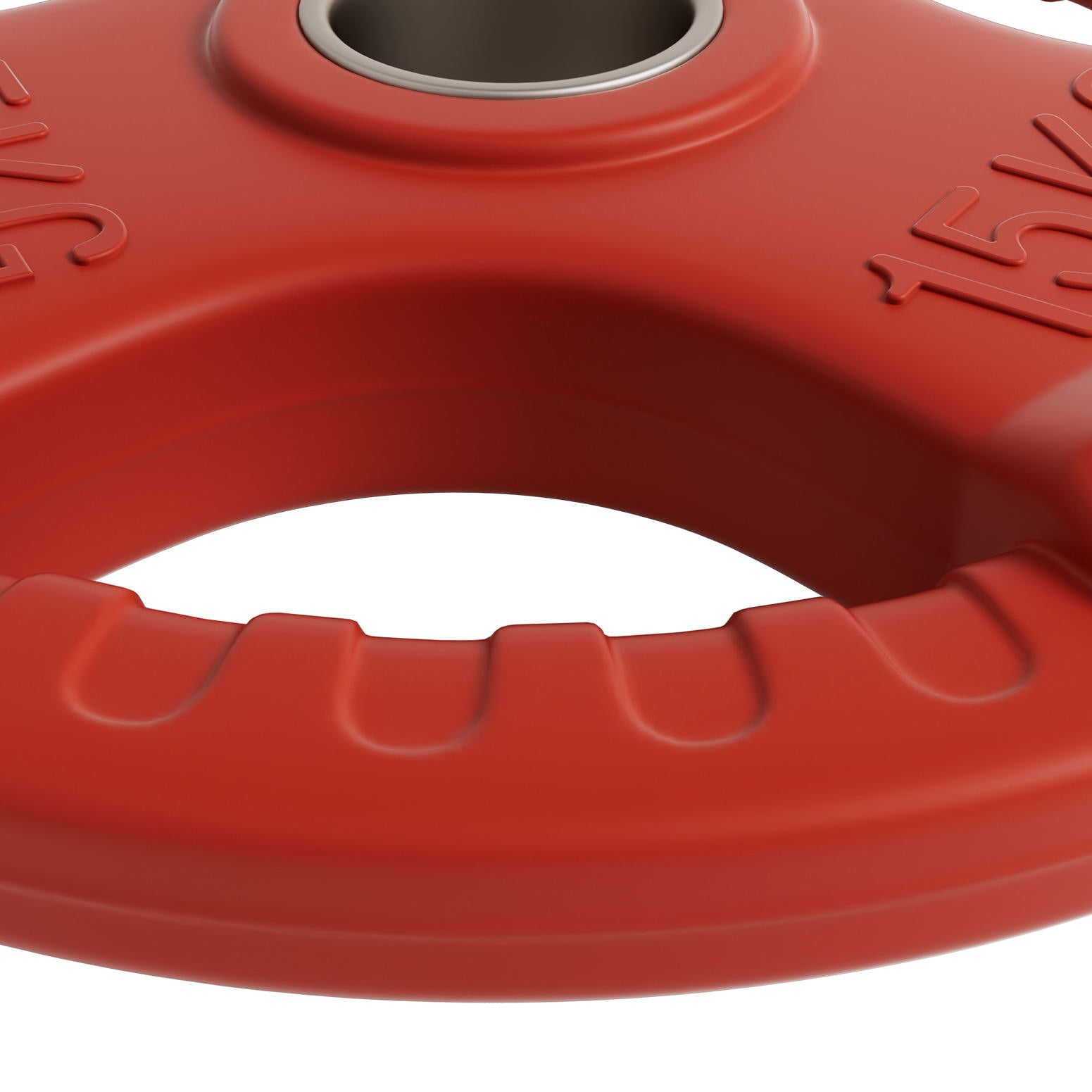 Everfit 15kg Olympic Weight Plate Red Rubber Coated