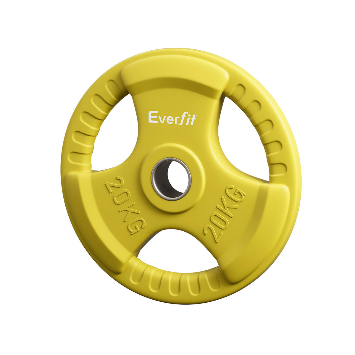 Everfit Olympic Weight Plate 20kg Yellow Home Gym
