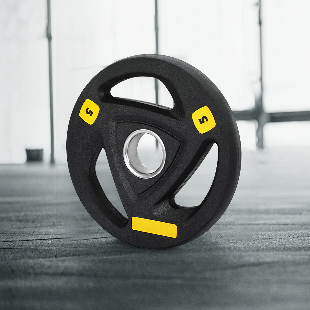 Everfit 5kg Olympic Weight Plate Rubber Coated Black