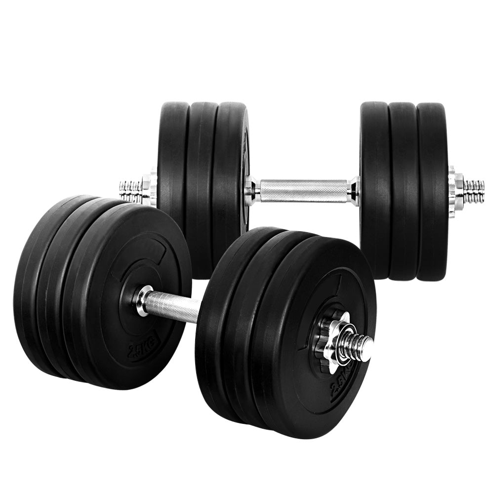 Everfit 35kg Dumbbell Set Adjustable Weights Gym Fitness