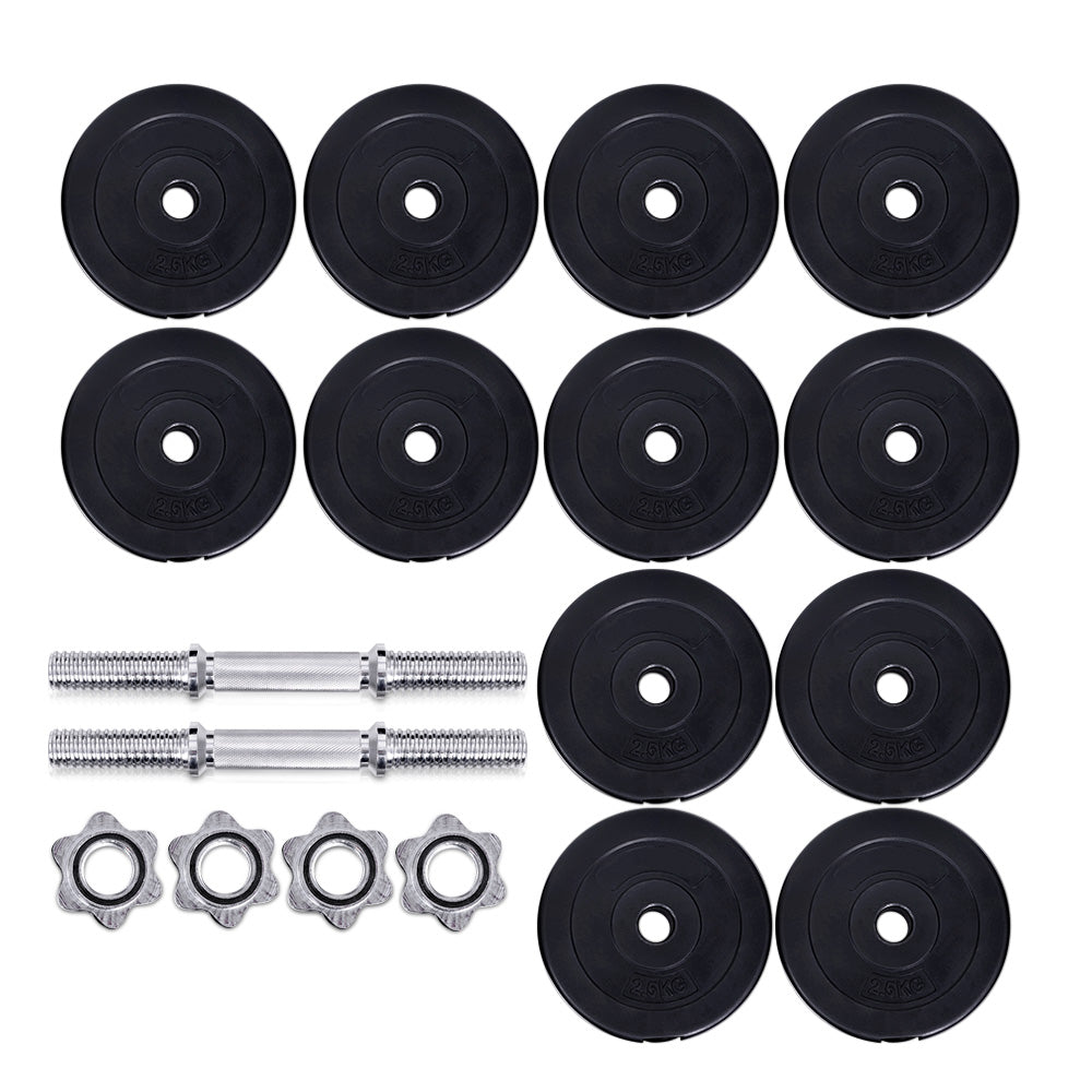 Everfit 35kg Dumbbell Set Adjustable Weights Gym Fitness