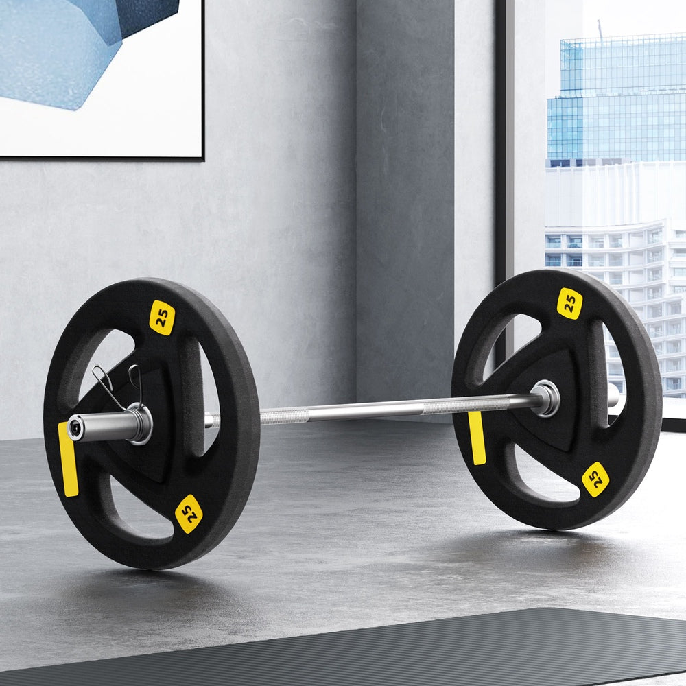 Everfit 56KG Barbell Dumbbell Set Home Gym Weight Lifting