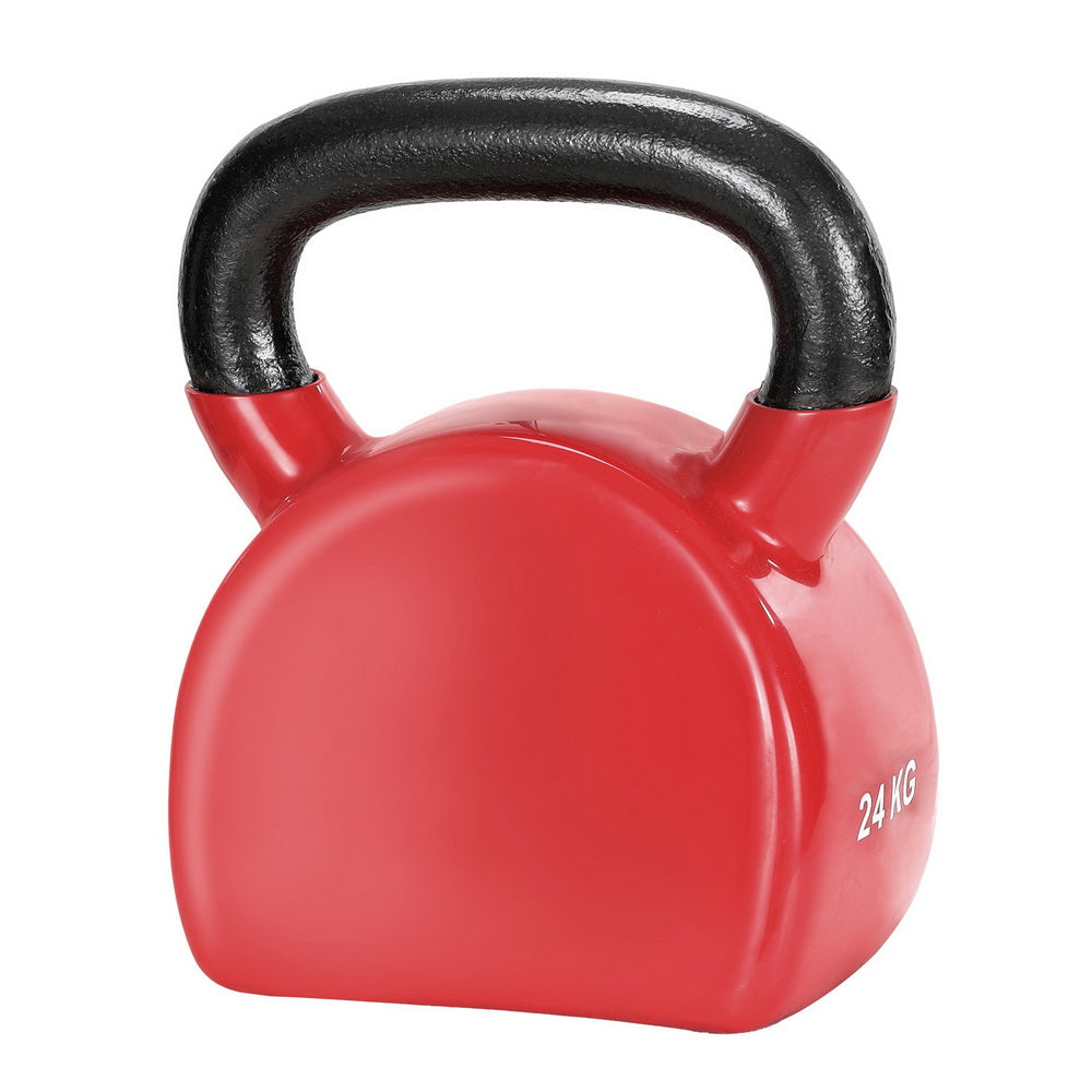 Everfit 24kg Kettlebell Red Neoprene Coated
