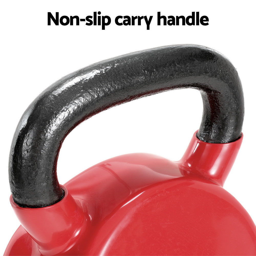Everfit 24kg Kettlebell Red Neoprene Coated