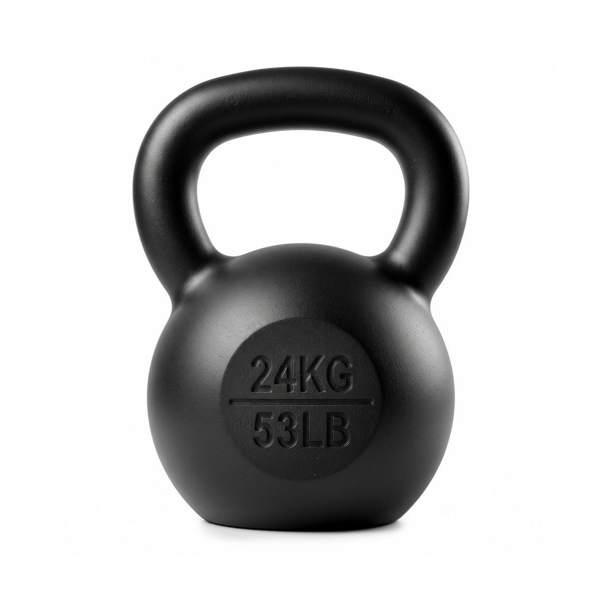 Everfit 24kg Cast Iron Kettlebell Flat Bottom Home Gym