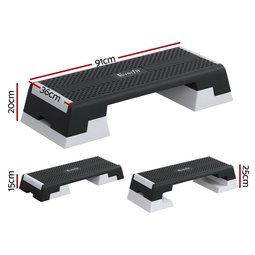 Everfit Adjustable Aerobic Stepper 3-Level Home Workouts