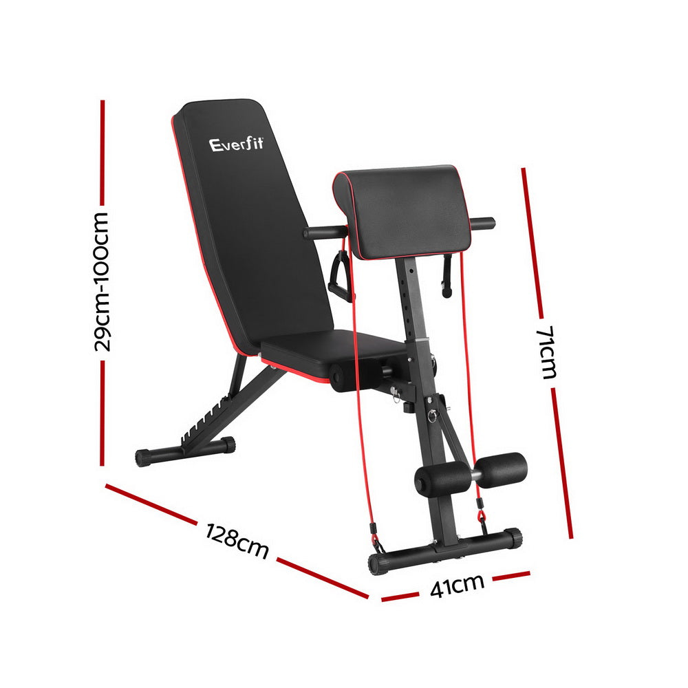 Everfit Adjustable Weight Bench Preacher Curl 260kg Capacity