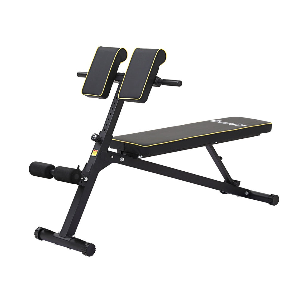 Everfit Adjustable Roman Chair Weight Bench Strength Training