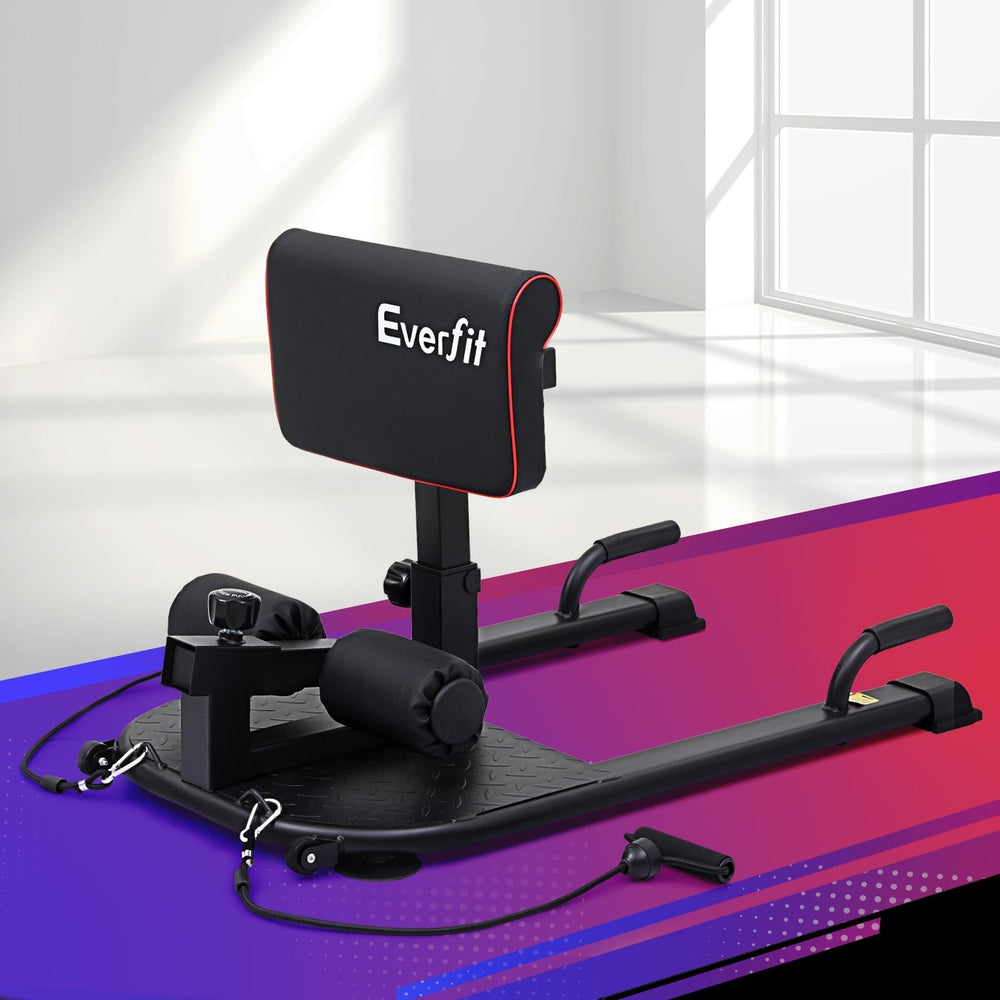 Everfit Adjustable Sissy Squat Bench 150kg Capacity Strength Training