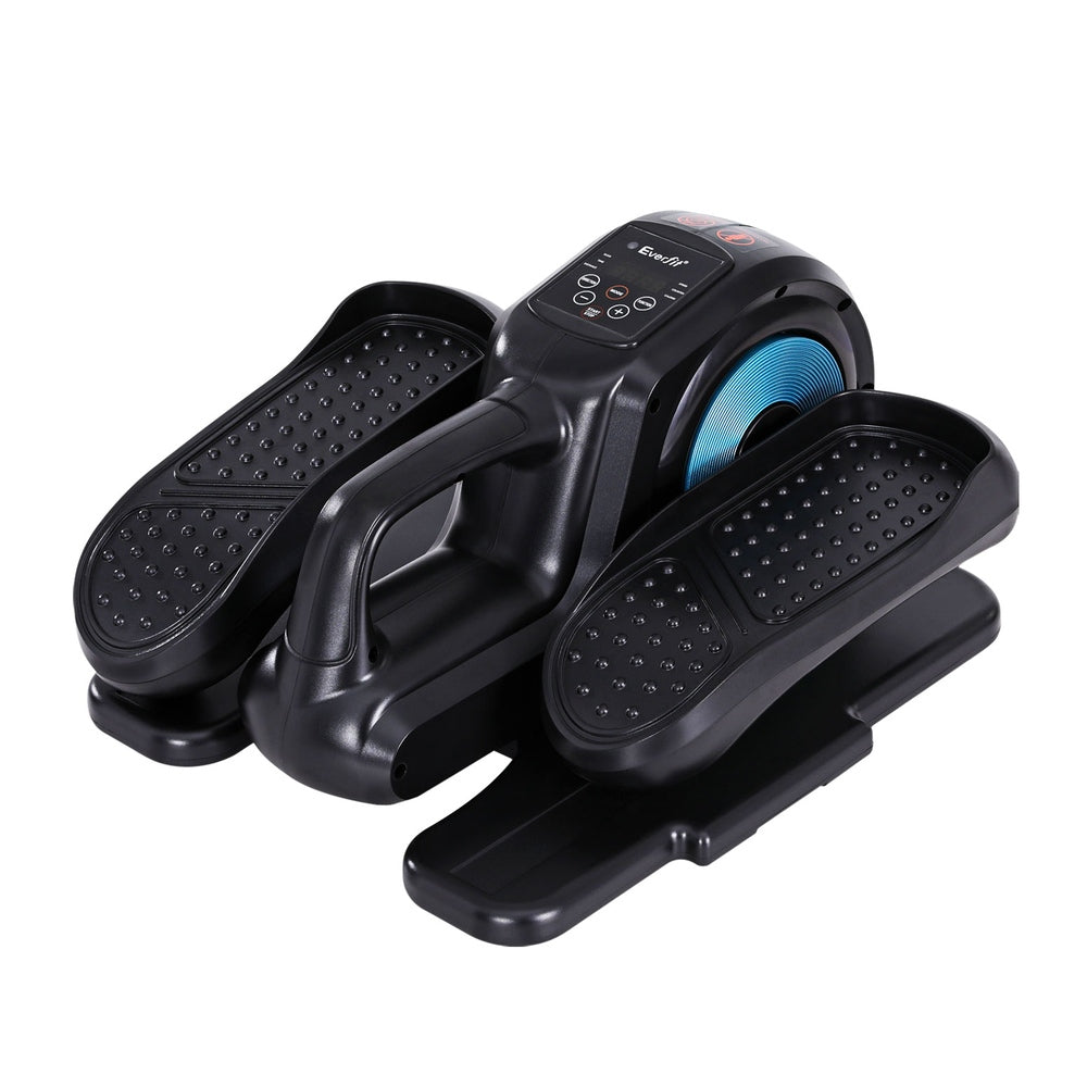 Everfit Mini Pedal Exerciser Elliptical Cross Trainer Black/Blue