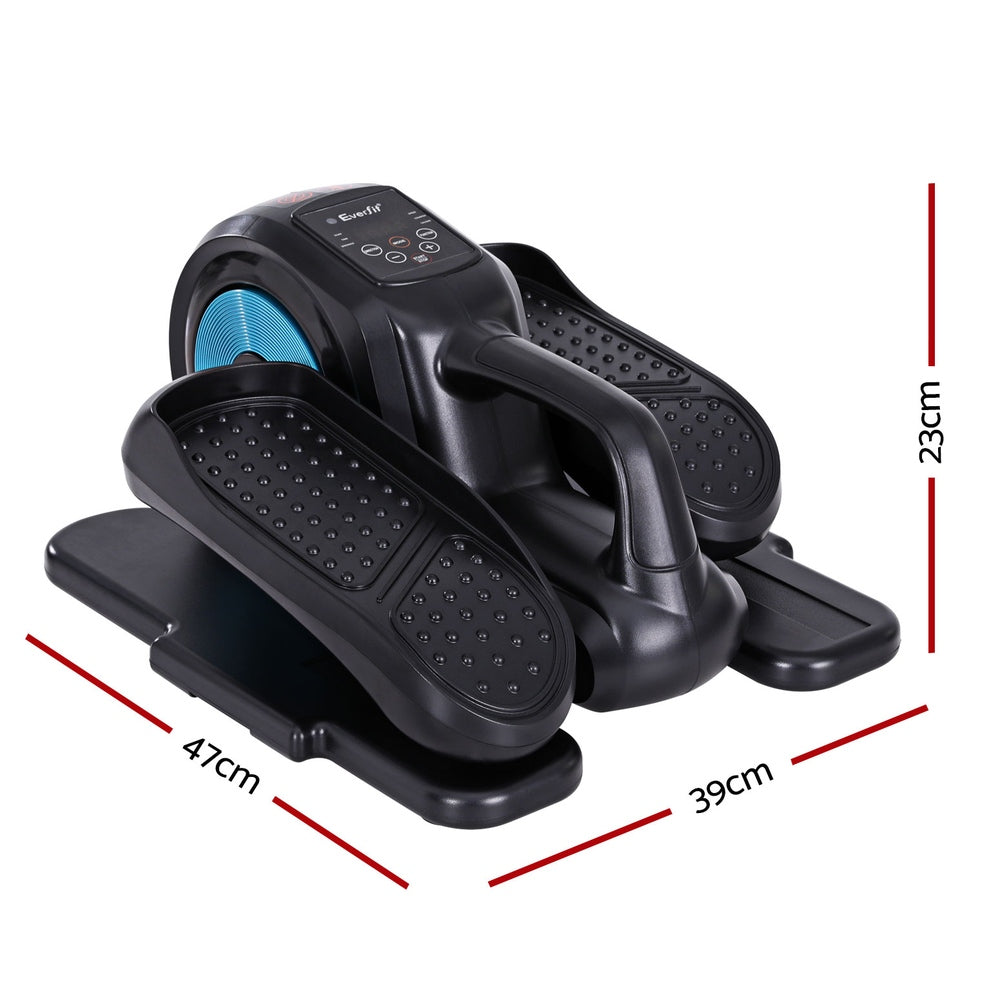 Everfit Mini Pedal Exerciser Elliptical Cross Trainer Black/Blue