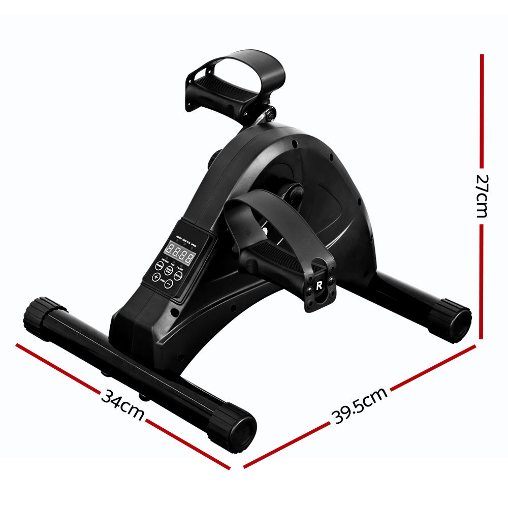 Everfit Mini Exercise Bike Pedal Exerciser Cross Trainer Black