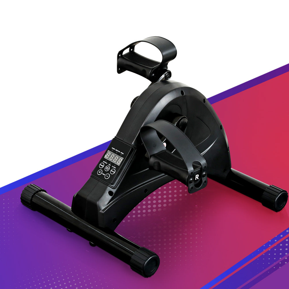 Everfit Mini Exercise Bike Pedal Exerciser Cross Trainer Black