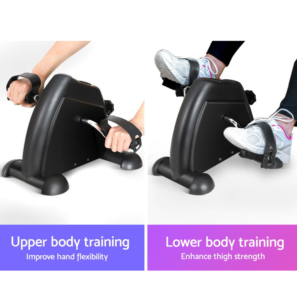 Everfit Mini Exercise Bike Pedal Exerciser Black