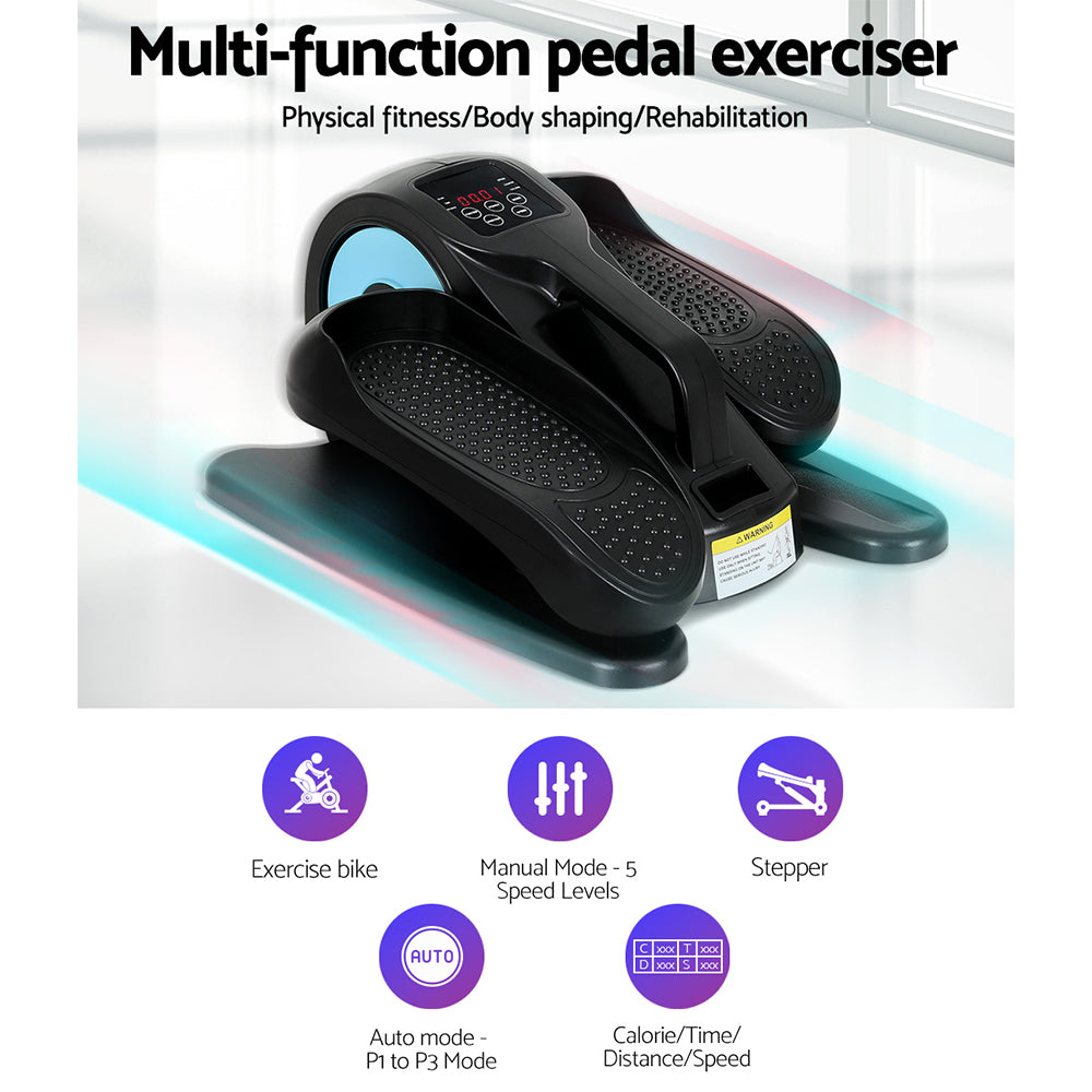 Everfit 50W Mini Exercise Bike Cross Trainer Blue