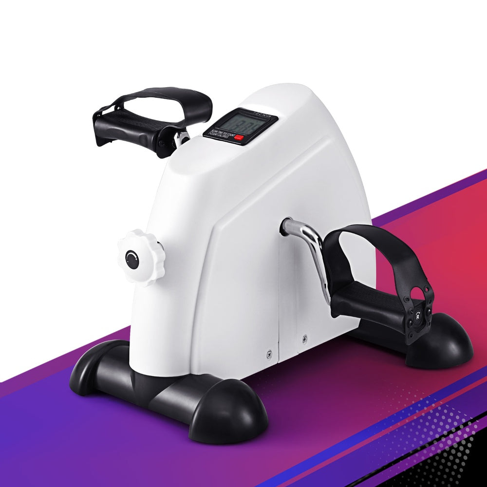 Everfit Mini Exercise Bike Pedal Exerciser Cross Trainer White