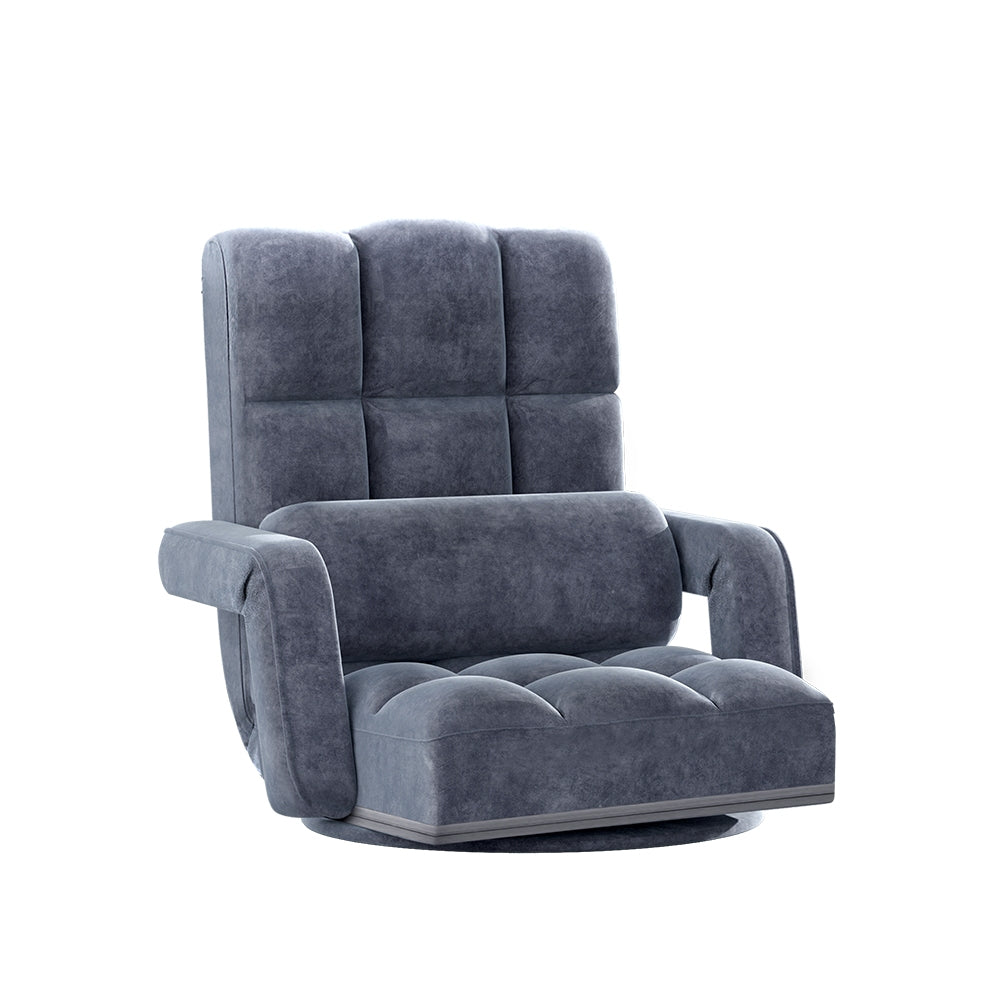 Rota Floor Lounge Sofa Chair Swivel Charcoal