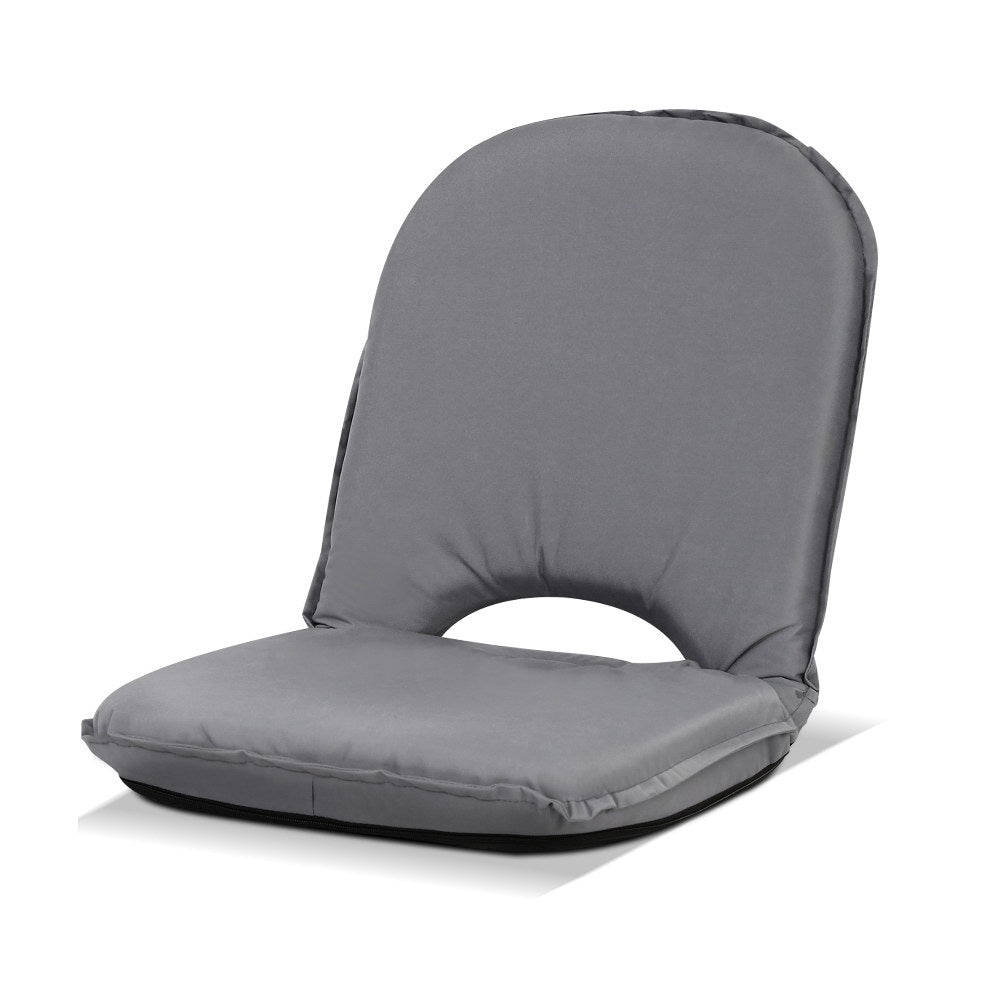 Artiss Foldable Lounge Sofa Chair Adjustable Grey