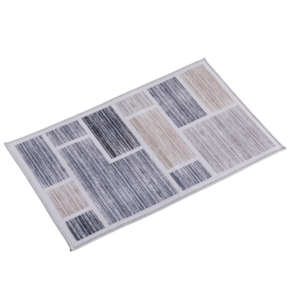 Artiss Floor Rug 50x80cm Velvet Non-Slip Doormat Small Modern