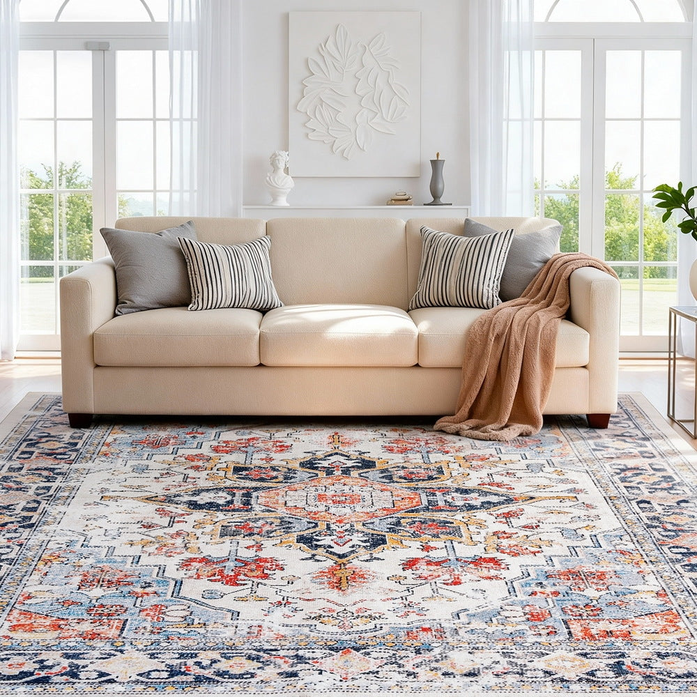 Artiss Bohemian Floor Rug 160x230cm Machine Washable Large Carpet