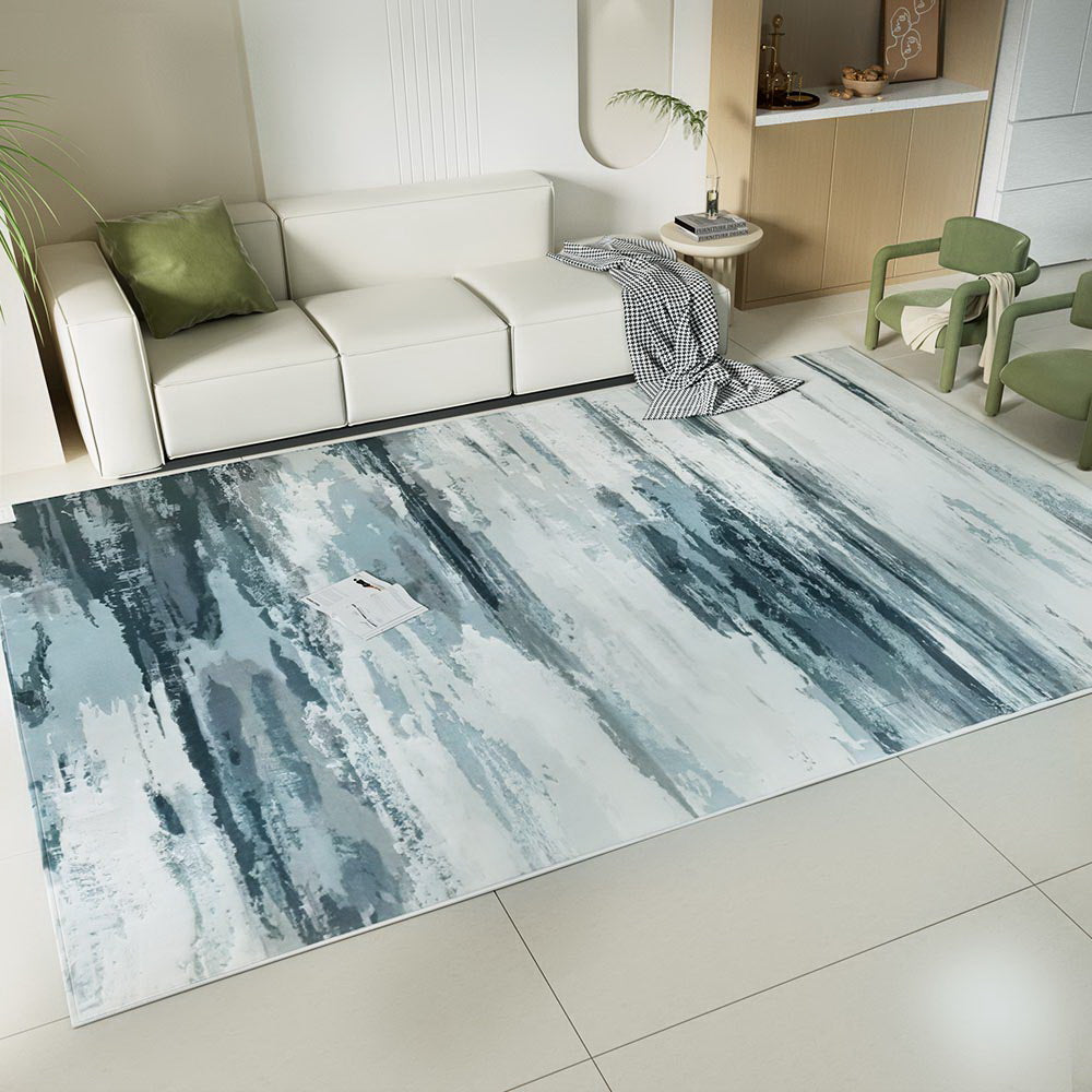 Poca 200x290cm Large Washable Area Rug Short Pile Velvet Feel