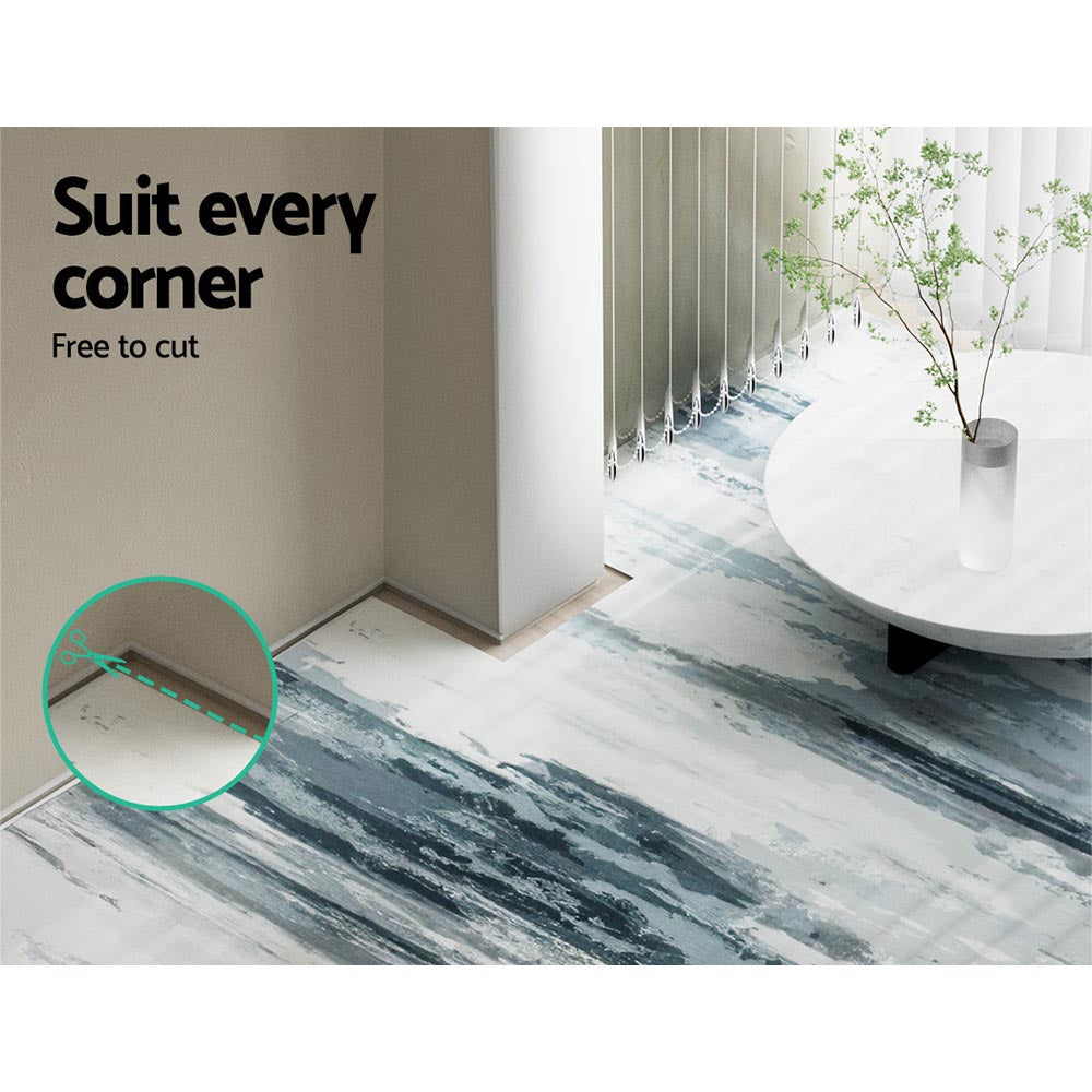 Poca 200x290cm Large Washable Area Rug Short Pile Velvet Feel