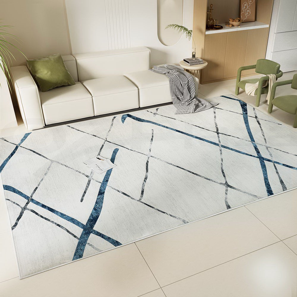 Jaca 200x290cm Area Rug Washable Soft Short Pile Geometric Lines