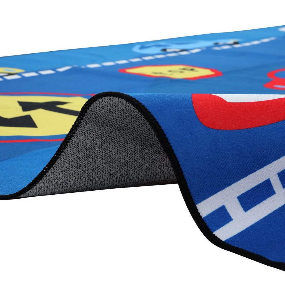 Cony 120x160cm Kids' Area Rug Washable Multi-Coloured Cars Pattern