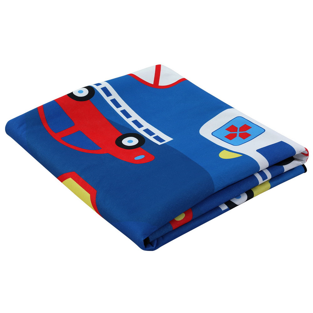 Cony 120x160cm Kids' Area Rug Washable Multi-Coloured Cars Pattern