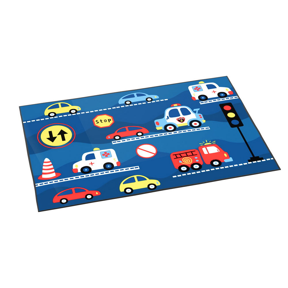 Cony 160x230cm Kids' Area Rug Washable Multi-Coloured Car Pattern