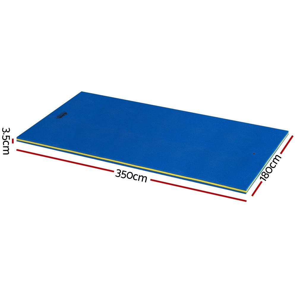 Weisshorn 3.5m Foam Floating Water Mat Blue Yellow