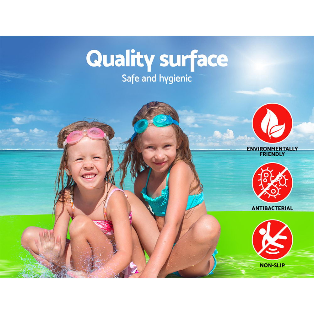 Weisshorn 3.5m Floating Water Mat Foam Pad Pool Island Orange/Black/Green