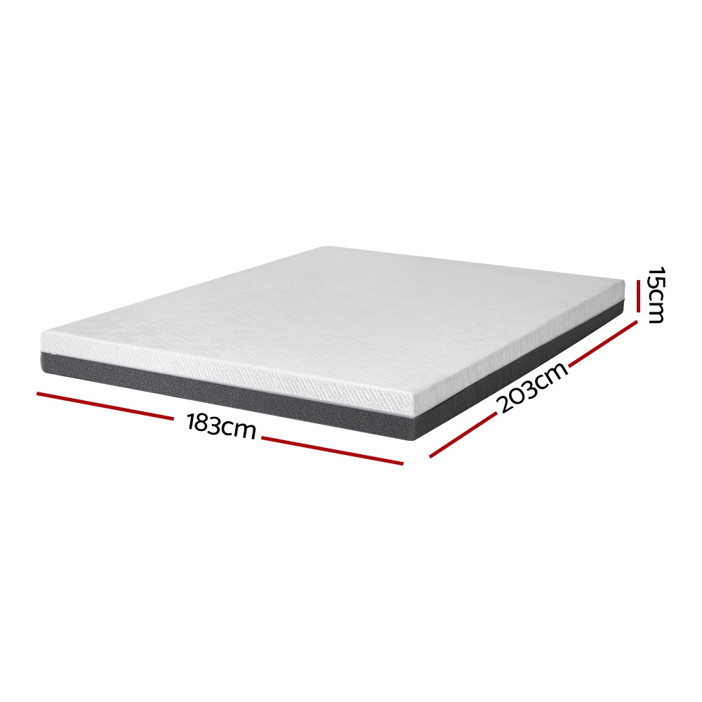 Giselle King Mattress Memory Foam Cool Gel 15cm