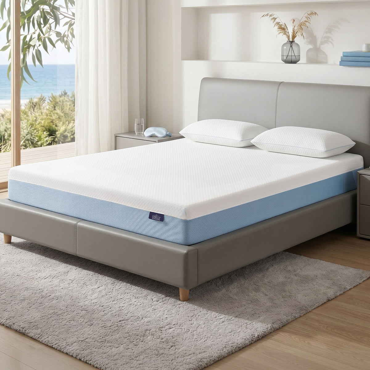 Giselle Bedding 22cm Gel Memory Foam Mattress Queen Medium Firm