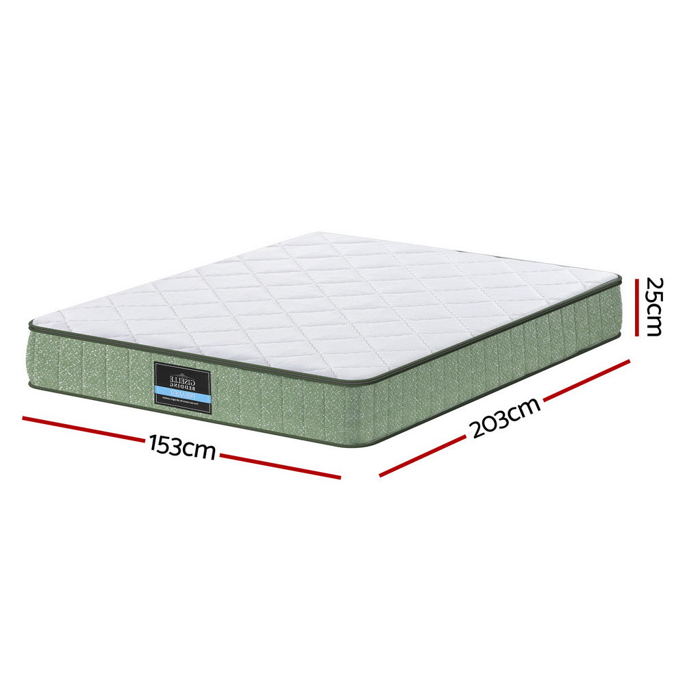 LEAF Queen Memory Foam Mattress 25cm Dual Layer Cool Charcoal
