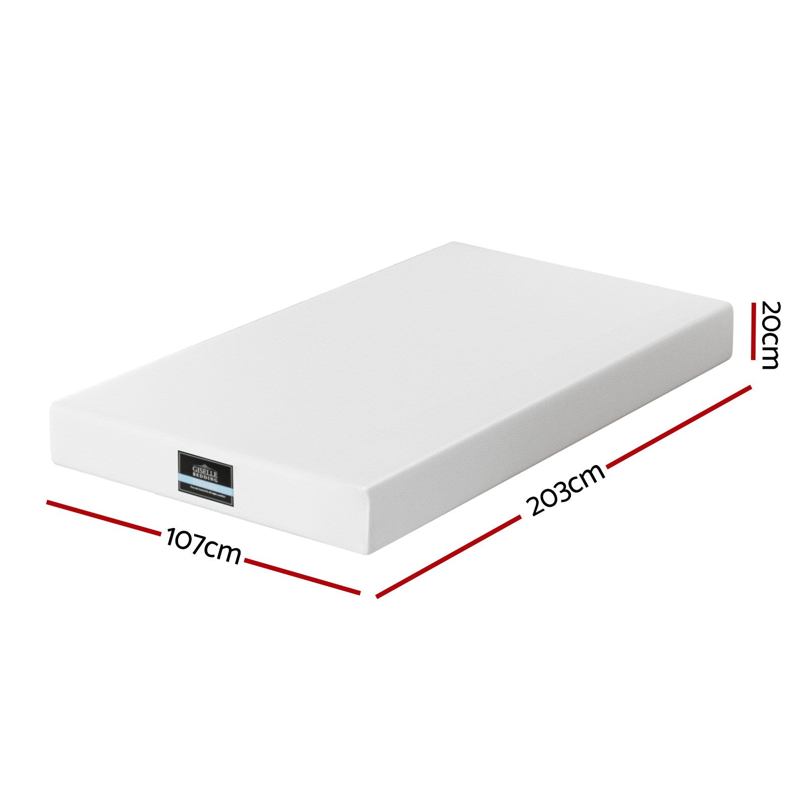 PURE King Single Mattress 20cm Memory Foam Green Tea