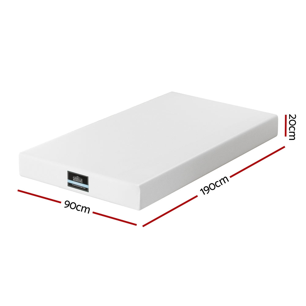 PURE Single Memory Foam Mattress 20cm Green Tea Gel-Infused
