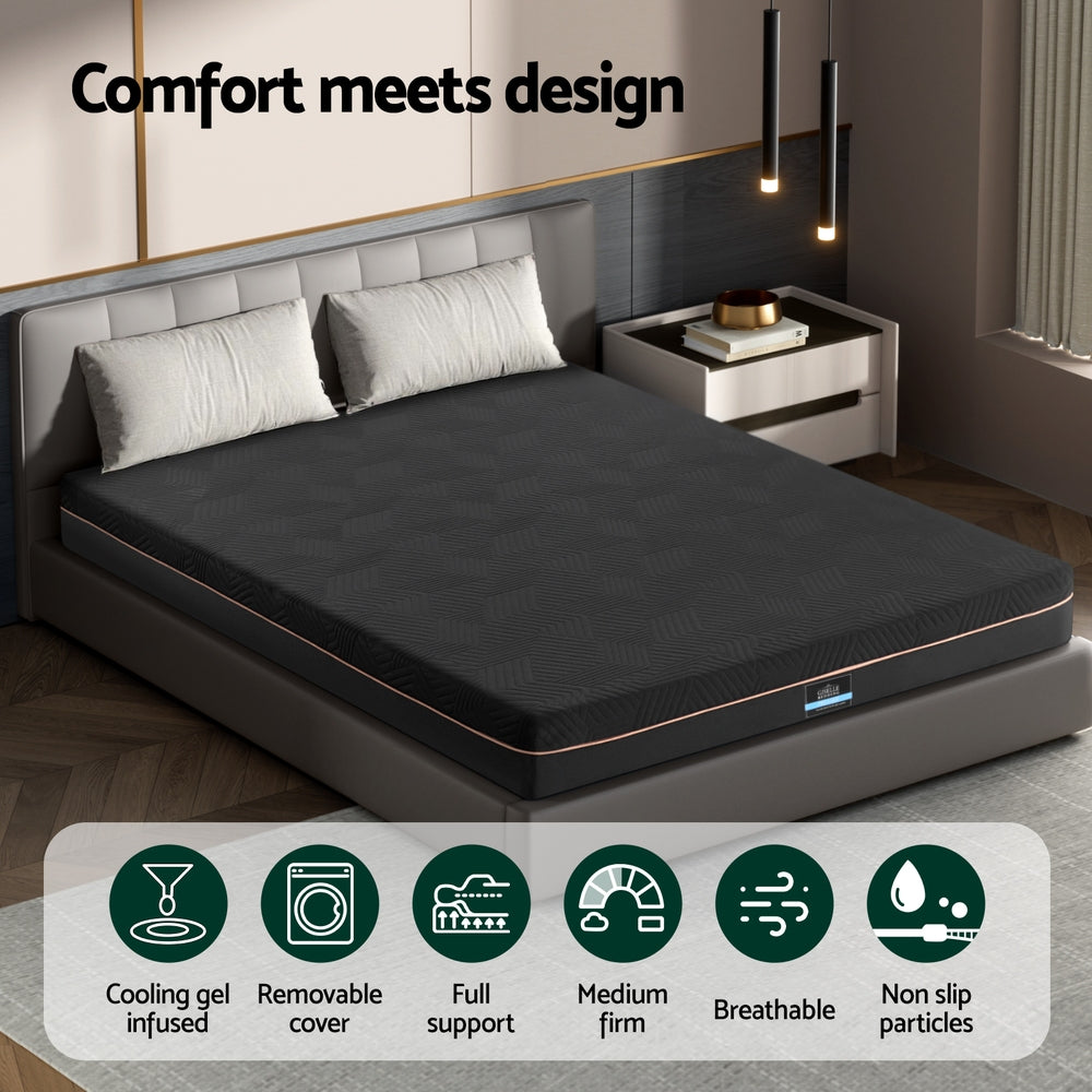 SHADOW Queen Mattress 18cm Memory Foam Green Tea Cool Gel