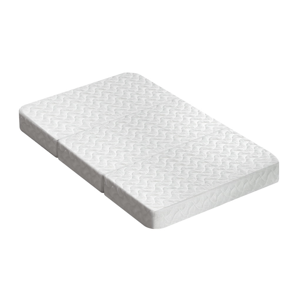 Giselle Baby Foldable Foam Cot Mattress White