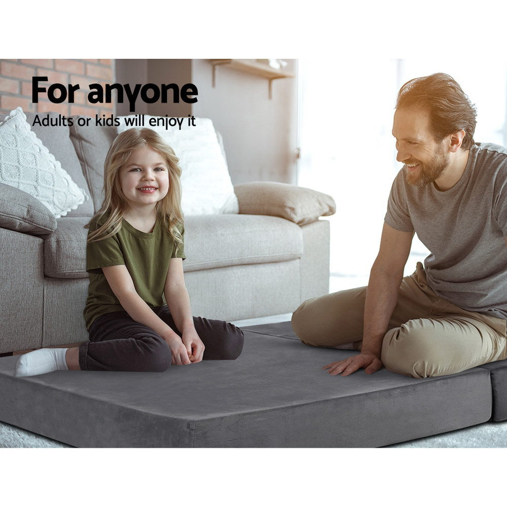 Giselle Double Foldable Foam Mattress Grey