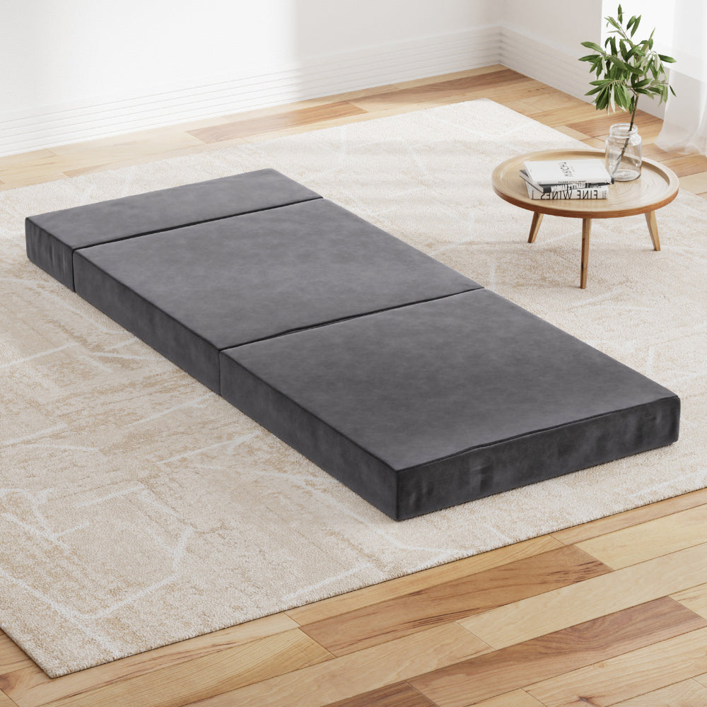 Giselle Single Foldable Foam Mattress Grey