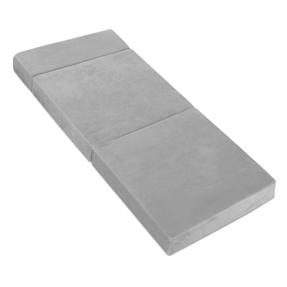 Giselle Foldable Mattress Foam Bed Mat Light Grey