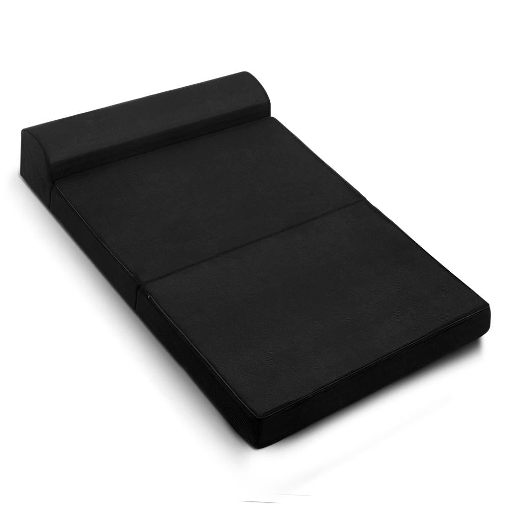 Giselle Double Foldable Foam Mattress Black