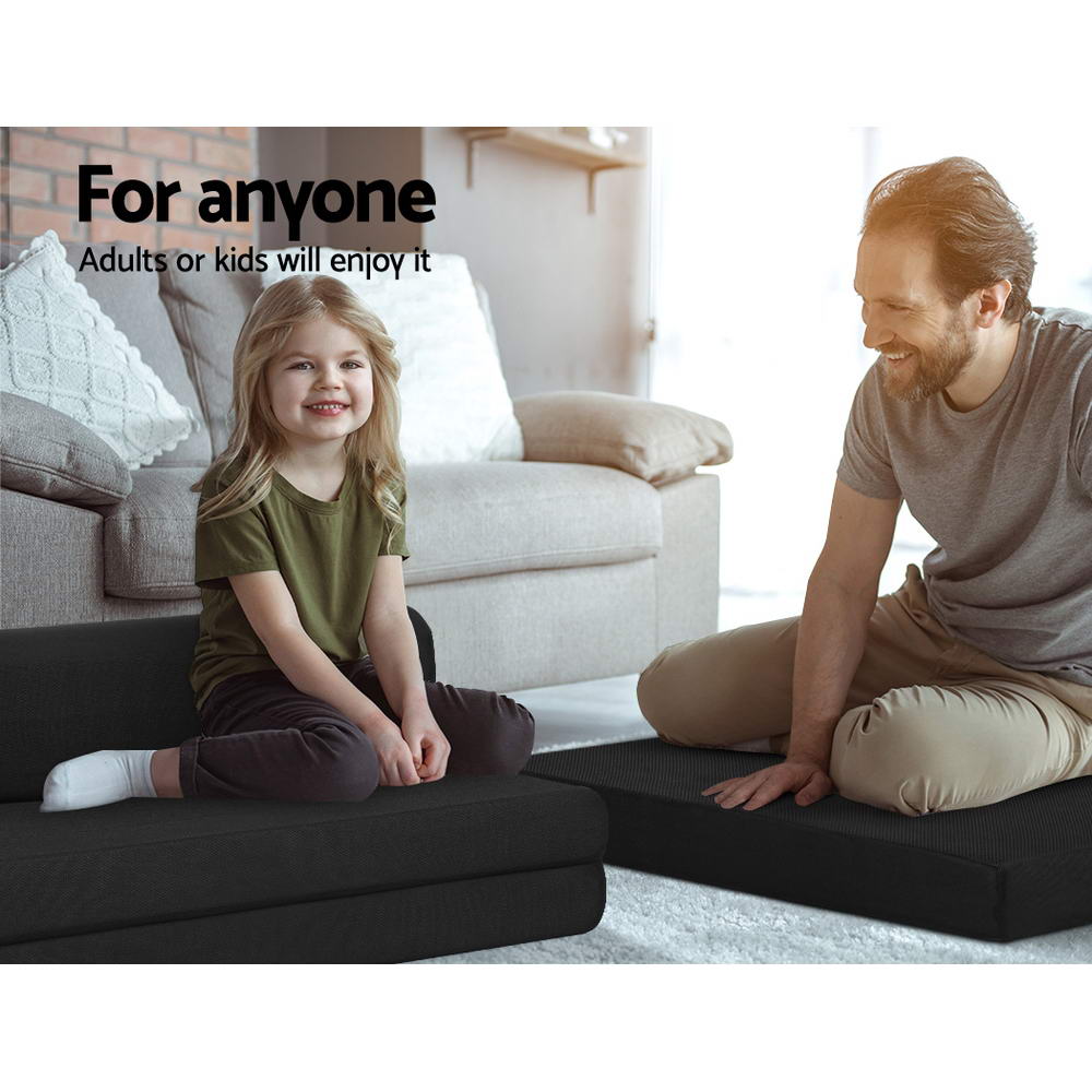 Giselle Double Foldable Foam Mattress Black