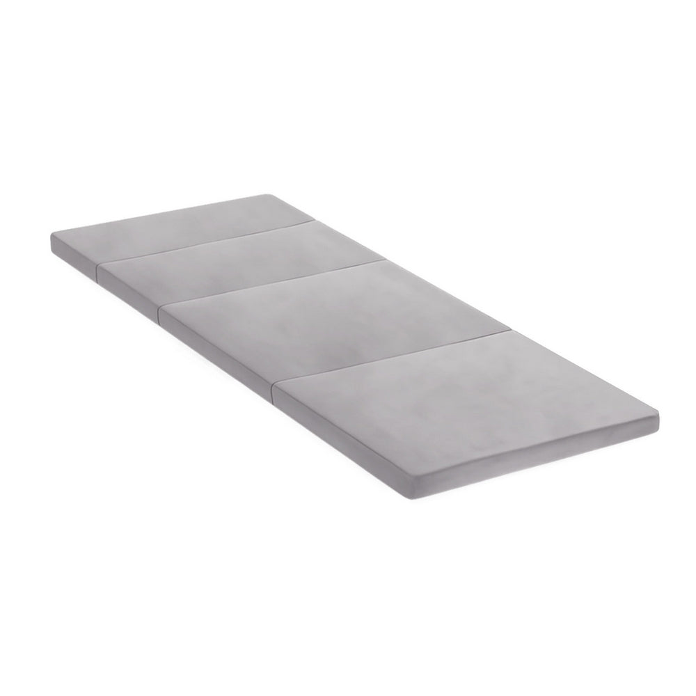 Giselle 4-Fold Foldable Mattress Sofa Bed Grey