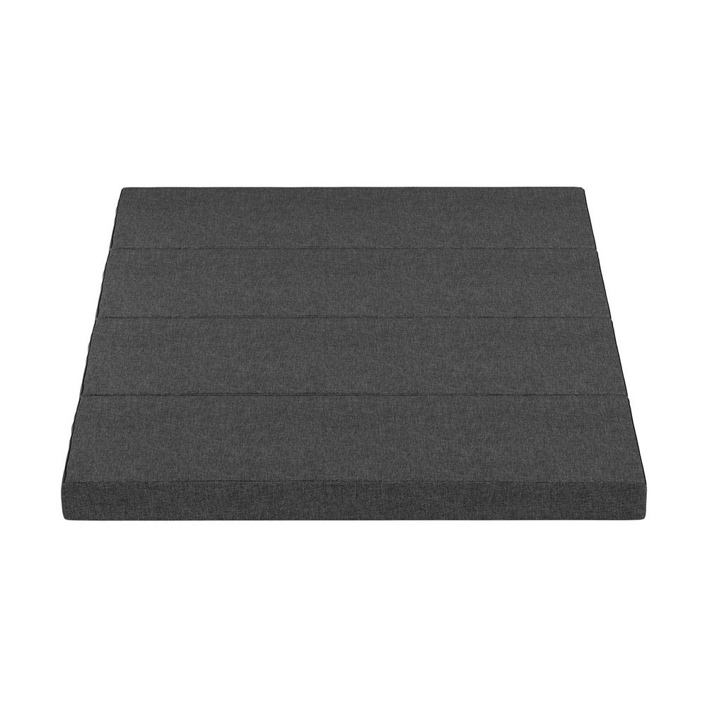 Giselle Queen Foldable Foam Mattress Portable Grey